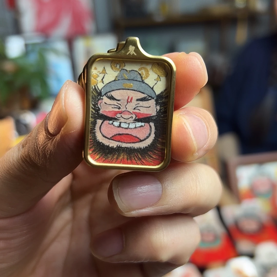 大***头纯手绘钟馗文创画