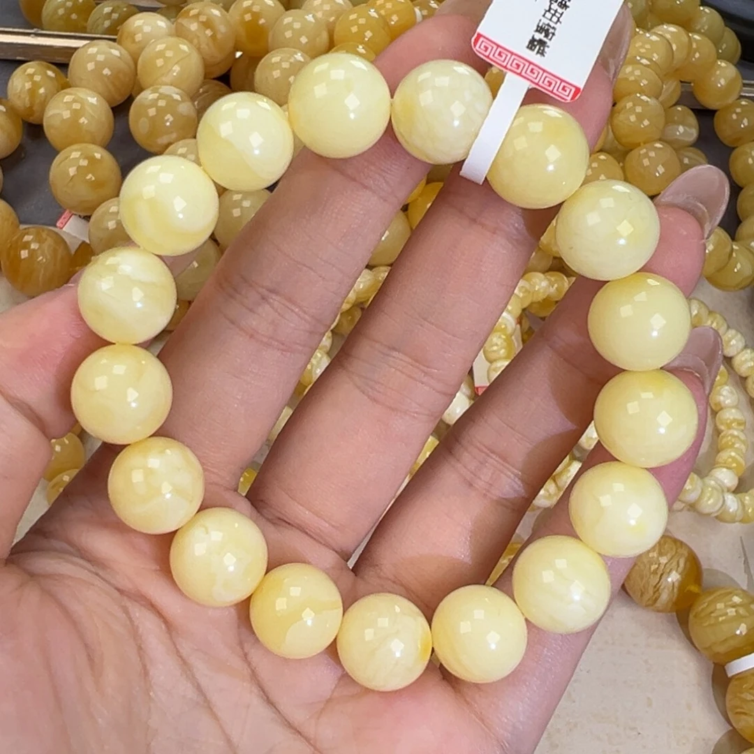 手链琥珀未镶嵌19.9白蜡