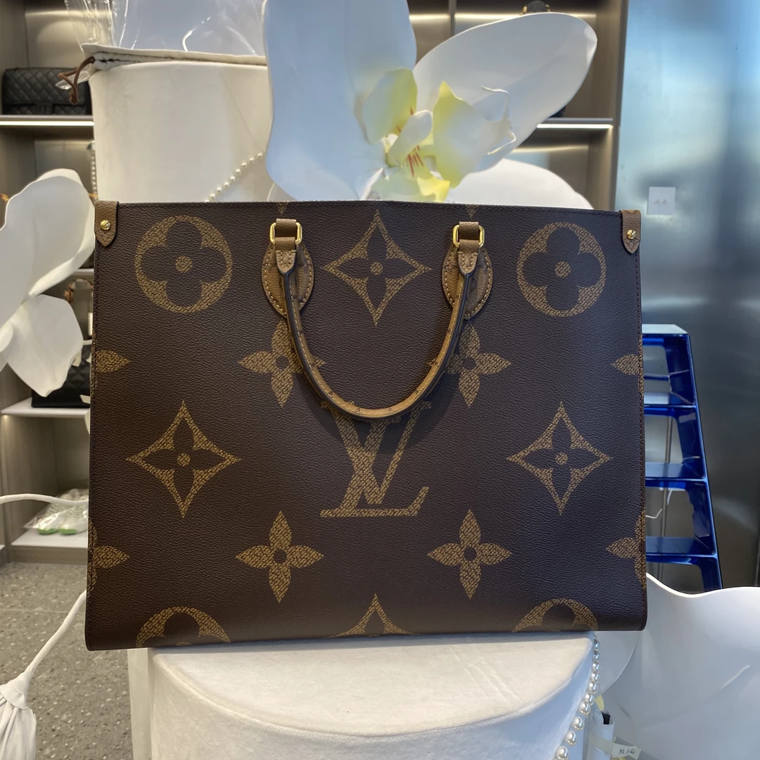 99新 LouisVuitton/路易威登 大号 on the go 手提单肩包