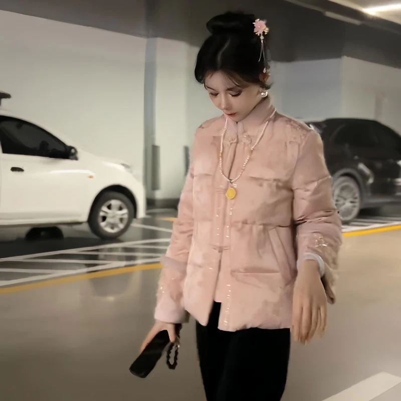 兹伊翰【古典风韵】气质千金风高级感棉服2025冬季新款刺绣棉衣外套