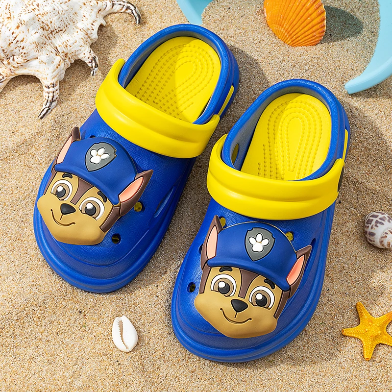 汪汪队儿童拖鞋夏季2025女童洞洞鞋居家防滑小男孩宝宝凉拖鞋包头