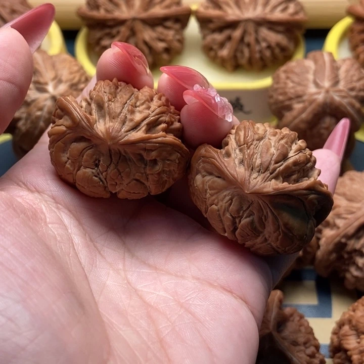 文玩核桃把件官帽蛇头全品37