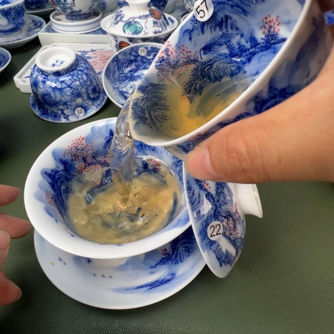 景德镇纯手工纯手绘茶具木木22