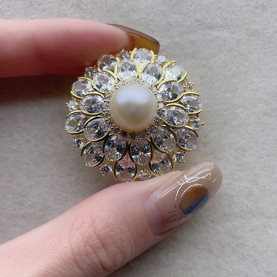 海水珍珠胸针39未镶嵌