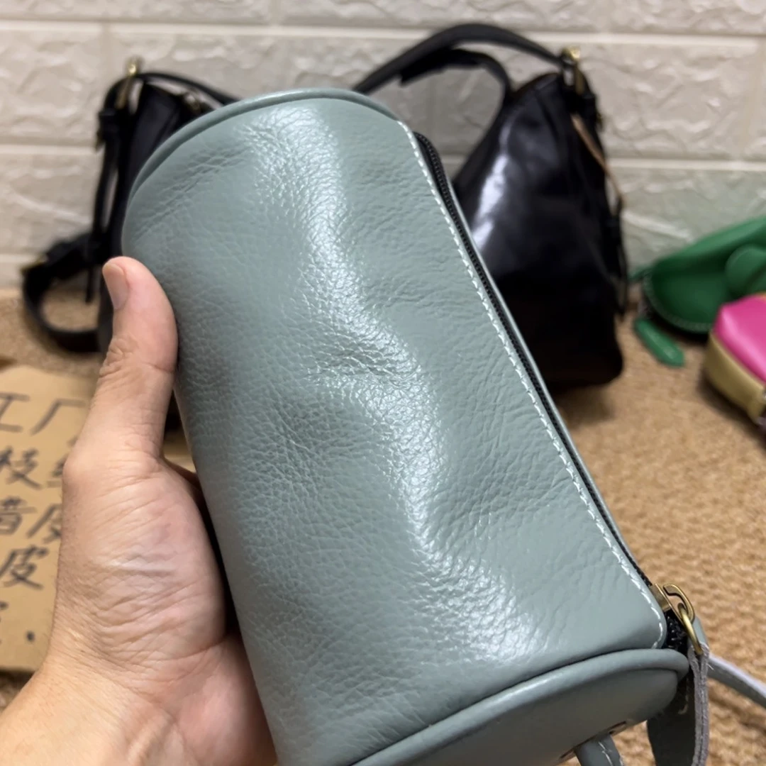 【闪购商品】头层牛皮浅兰