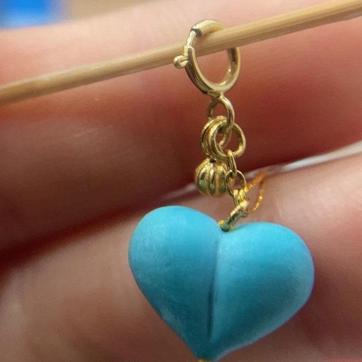 绿松石18K金镶嵌珠宝奇石