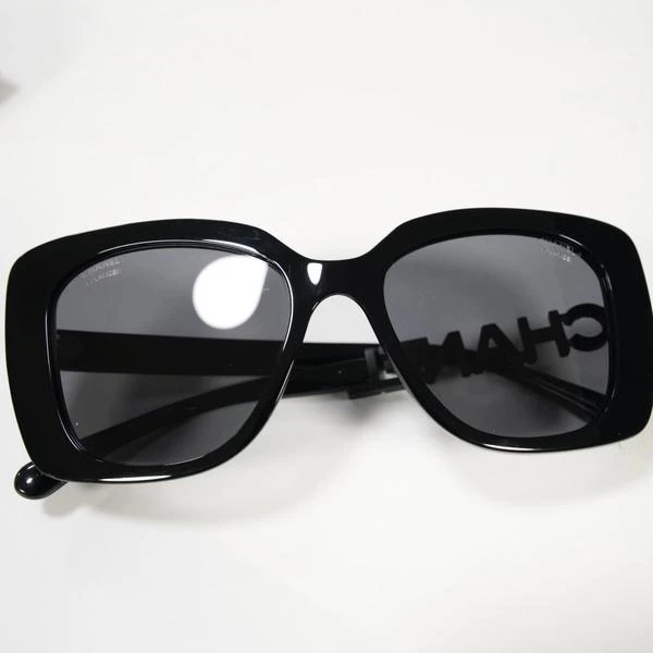 Chanel 黑钻字母框黑色墨镜