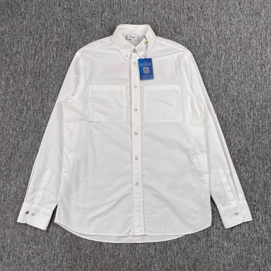 95新 BURBERRY/博柏利 BURBERRY白色长袖衬衣/S码/99新/6352