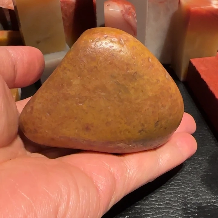 老挝石田黄原石，