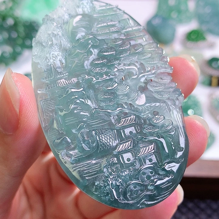 颈饰未镶嵌翡翠翡翠