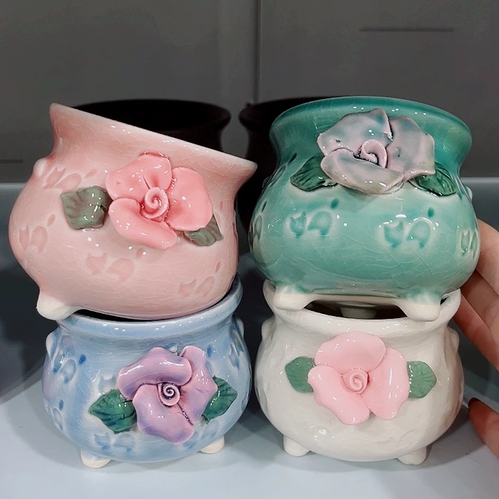 多肉陶瓷花盆满10元包邮