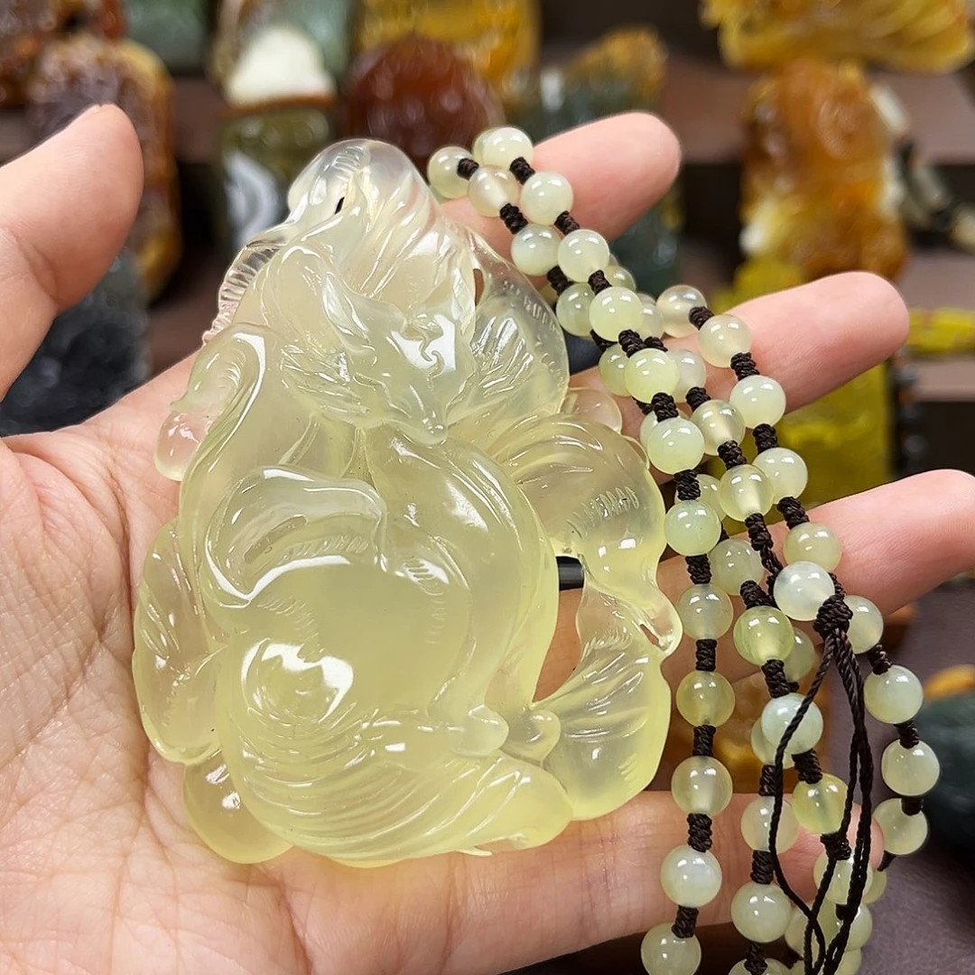 蛇纹石玉颈饰未镶嵌快**福