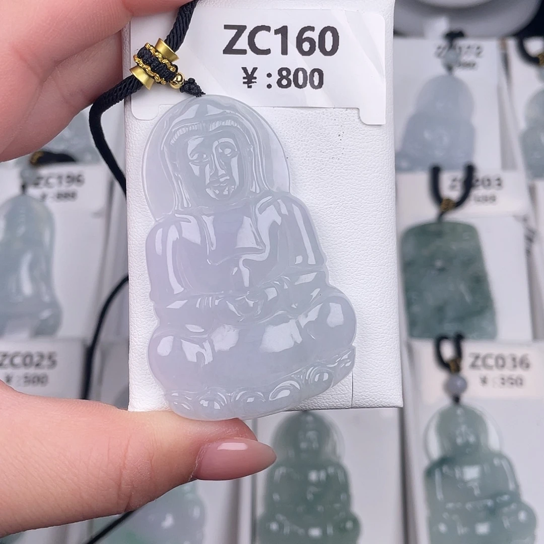 翡翠未镶嵌颈饰zc160
