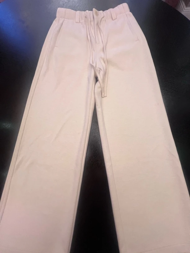 秋冬加厚磨毛时尚休闲阔腿裤