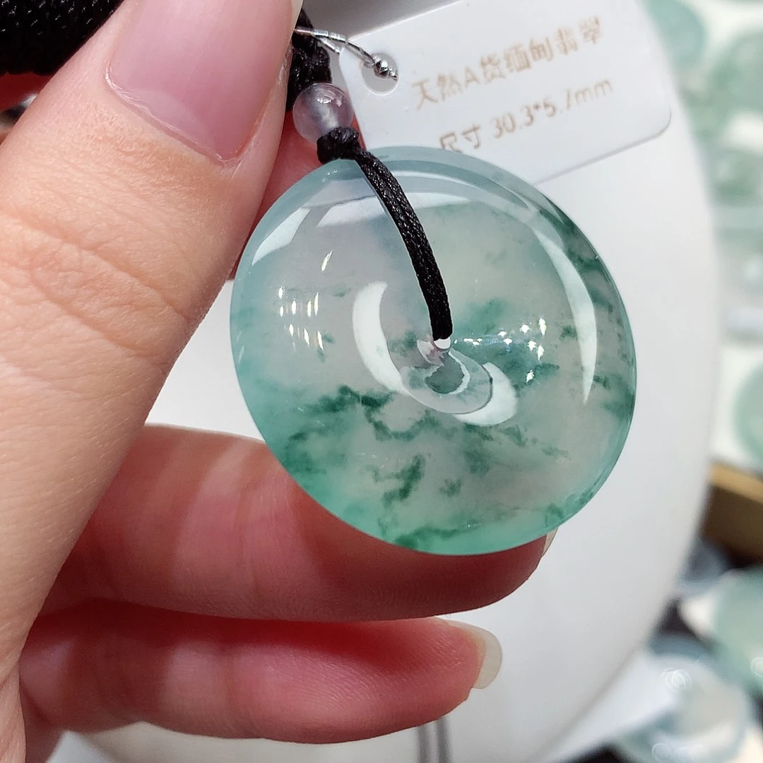 颈饰未镶嵌翡翠编号122，30.3/5.7