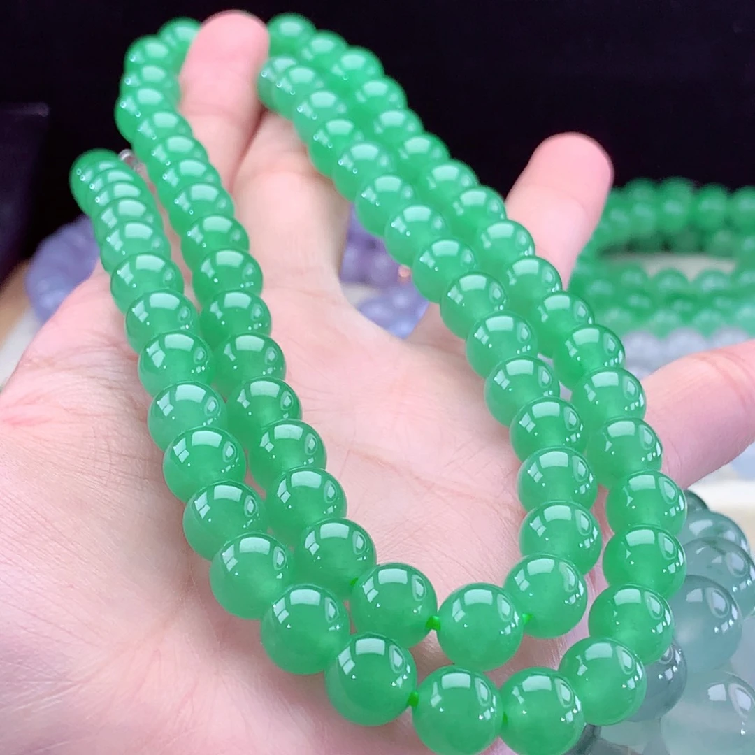 翡翠手链未镶嵌卡9+