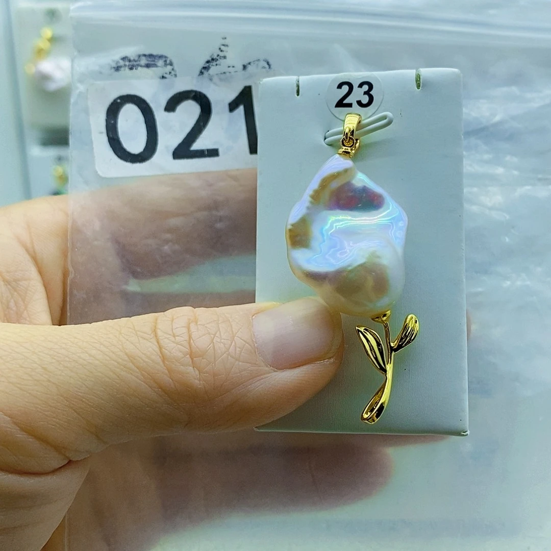 颈饰合金淡水珍珠