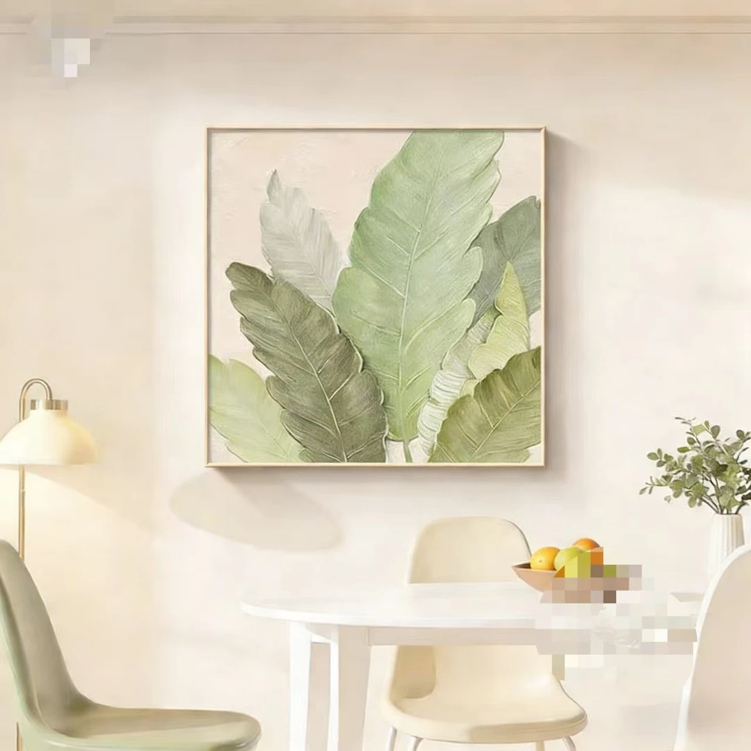 客厅装饰画奶油风家大业大砂岩沙发背景墙清新极简挂画6060