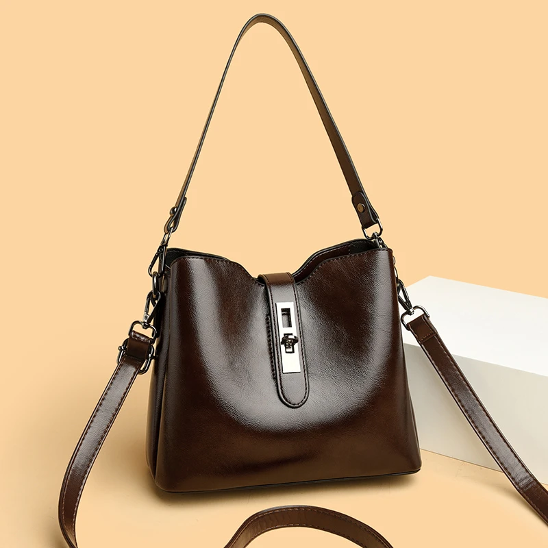 吉尼斯袋鼠2025新款手提单肩包时尚百搭斜挎包高颜值中年妈妈包