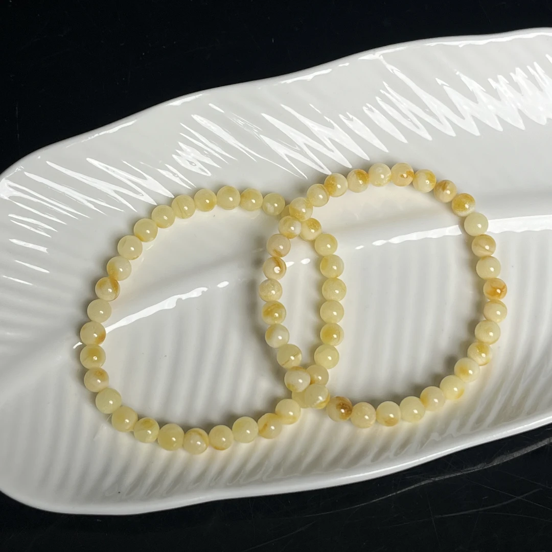 骨瓷白蜡手串5mm+C4004多样性发其一