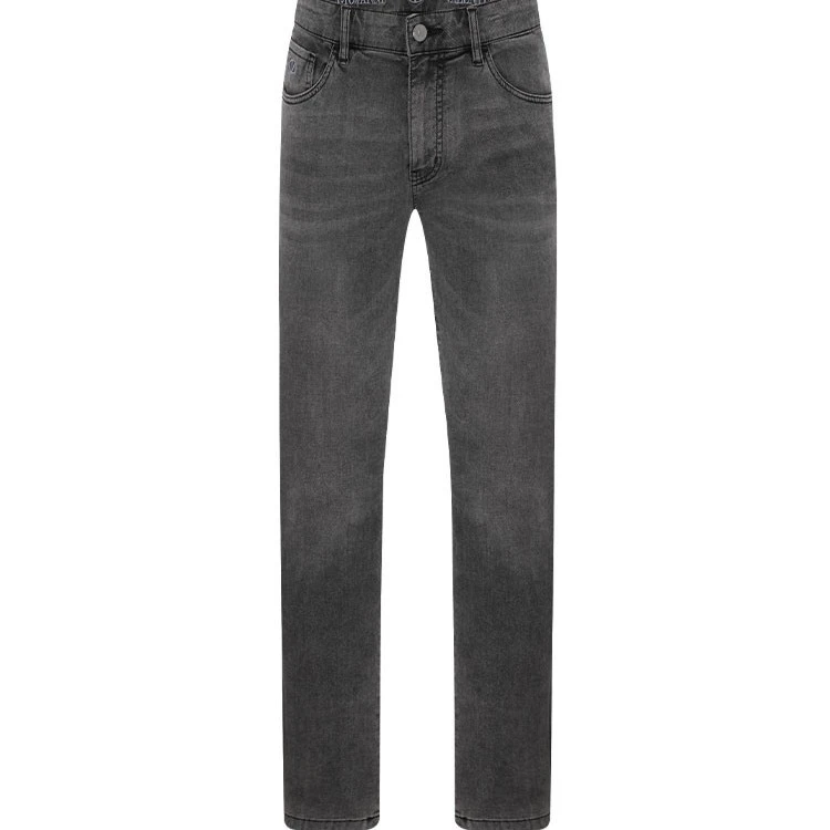 GIOVANNI VALENTINO/卓凡尼·华伦天奴灰色休闲微弹百搭牛仔裤