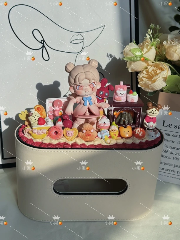 盲盒奶油胶抽纸盒