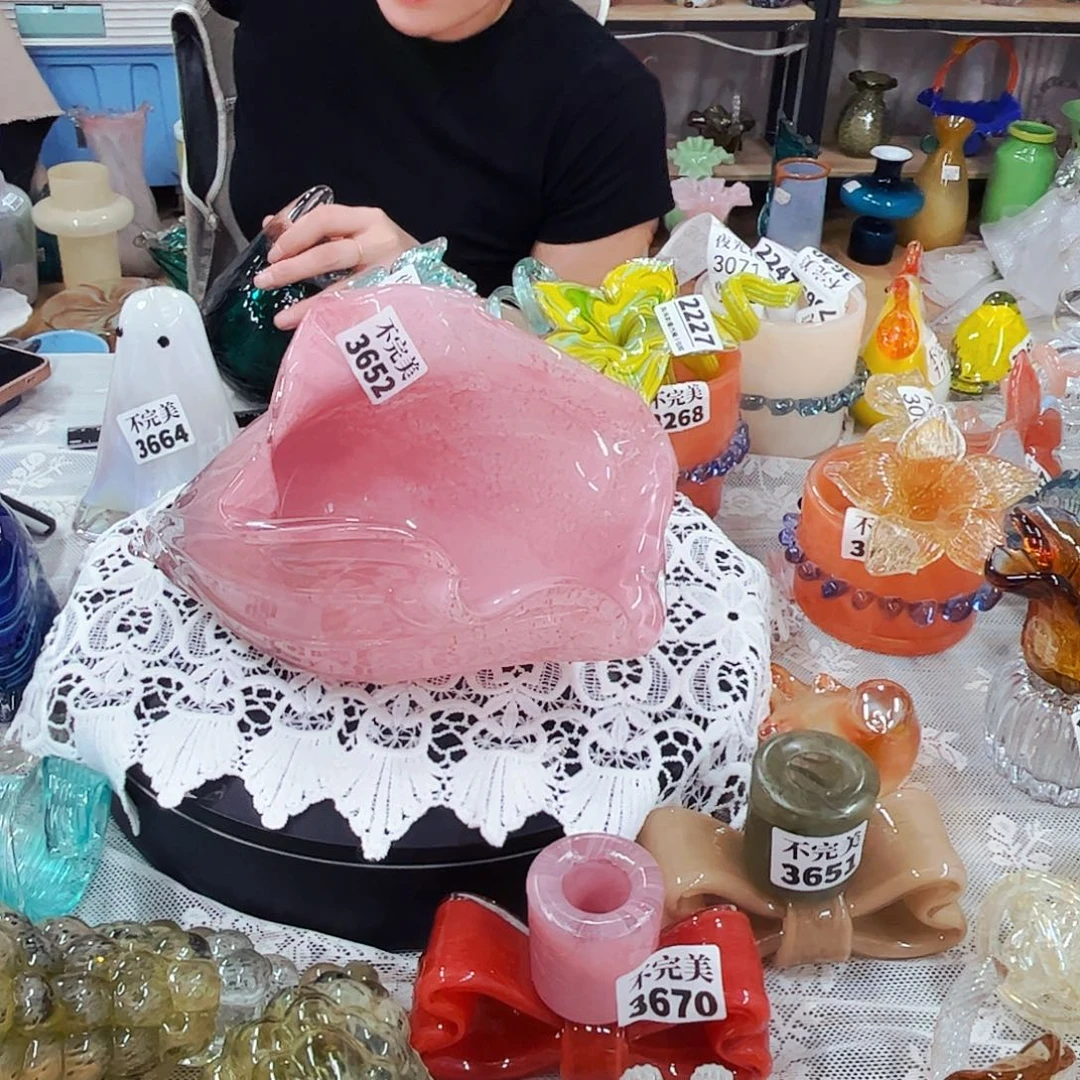3652 海螺 家悦琉璃工艺品不完美