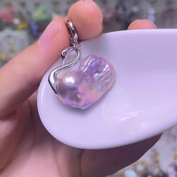 颈饰合金淡水珍珠58