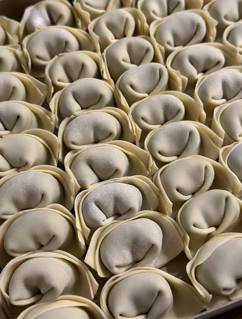 盱美鲜手工馄饨袋盒装芥菜鲜肉240g一盒方便速食