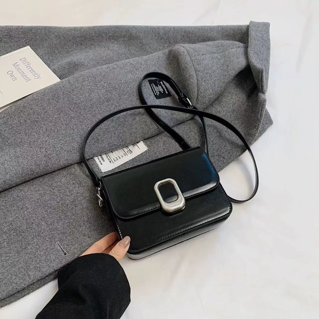 149百搭ins斜挎包包潮时尚复古小方包多功能包