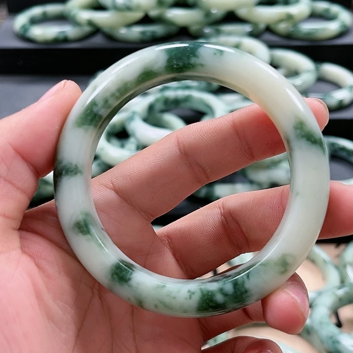 【闪购商品】透闪石-蛇纹石玉手镯未镶嵌C**o