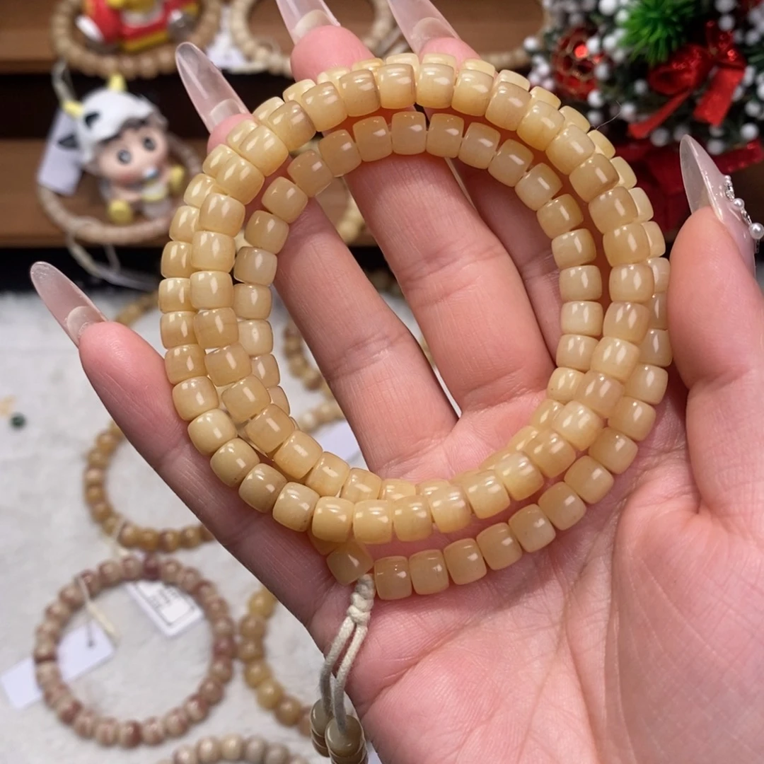 驼骨手串/手链驼骨老黄料108卡8/7