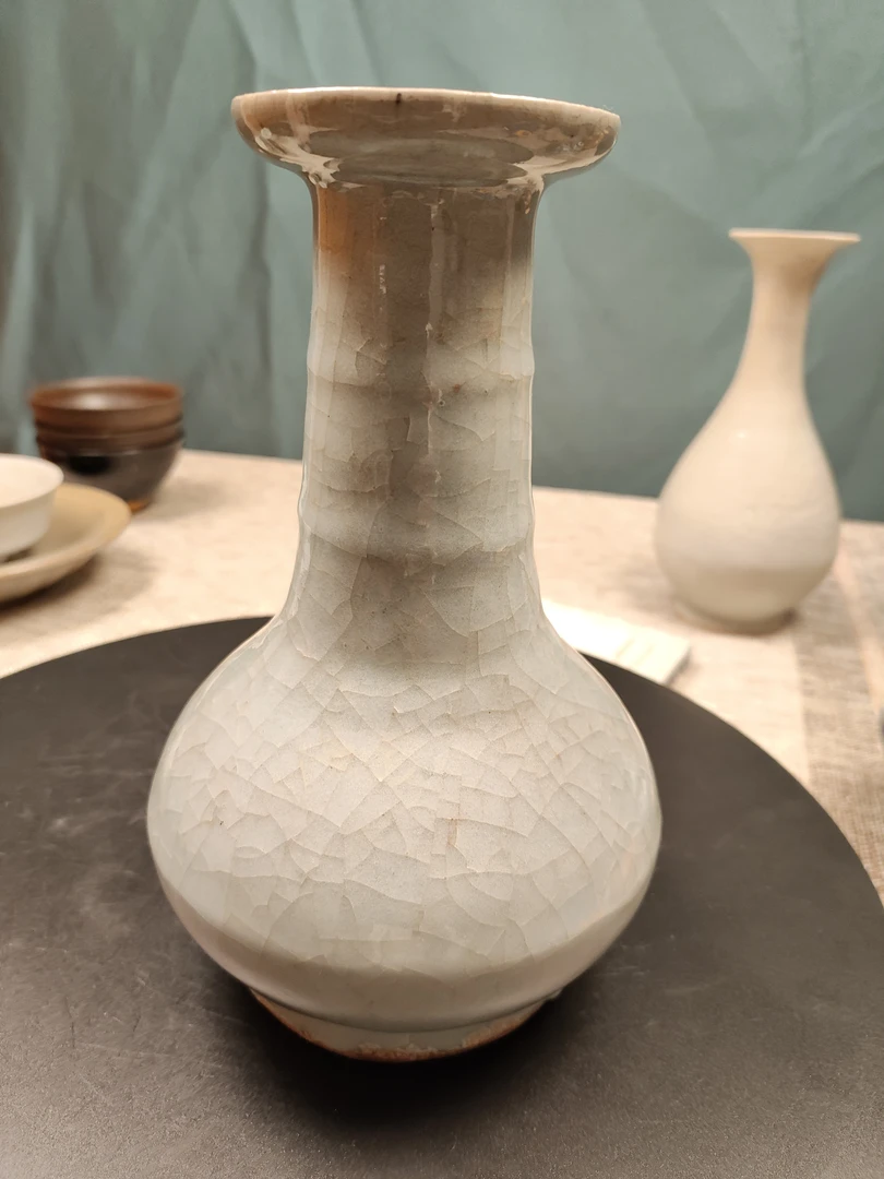 龙泉开片花瓶瓷器