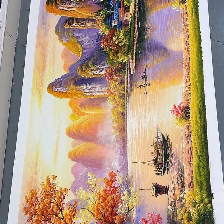 油画恭喜嘻嘻仔仔细细