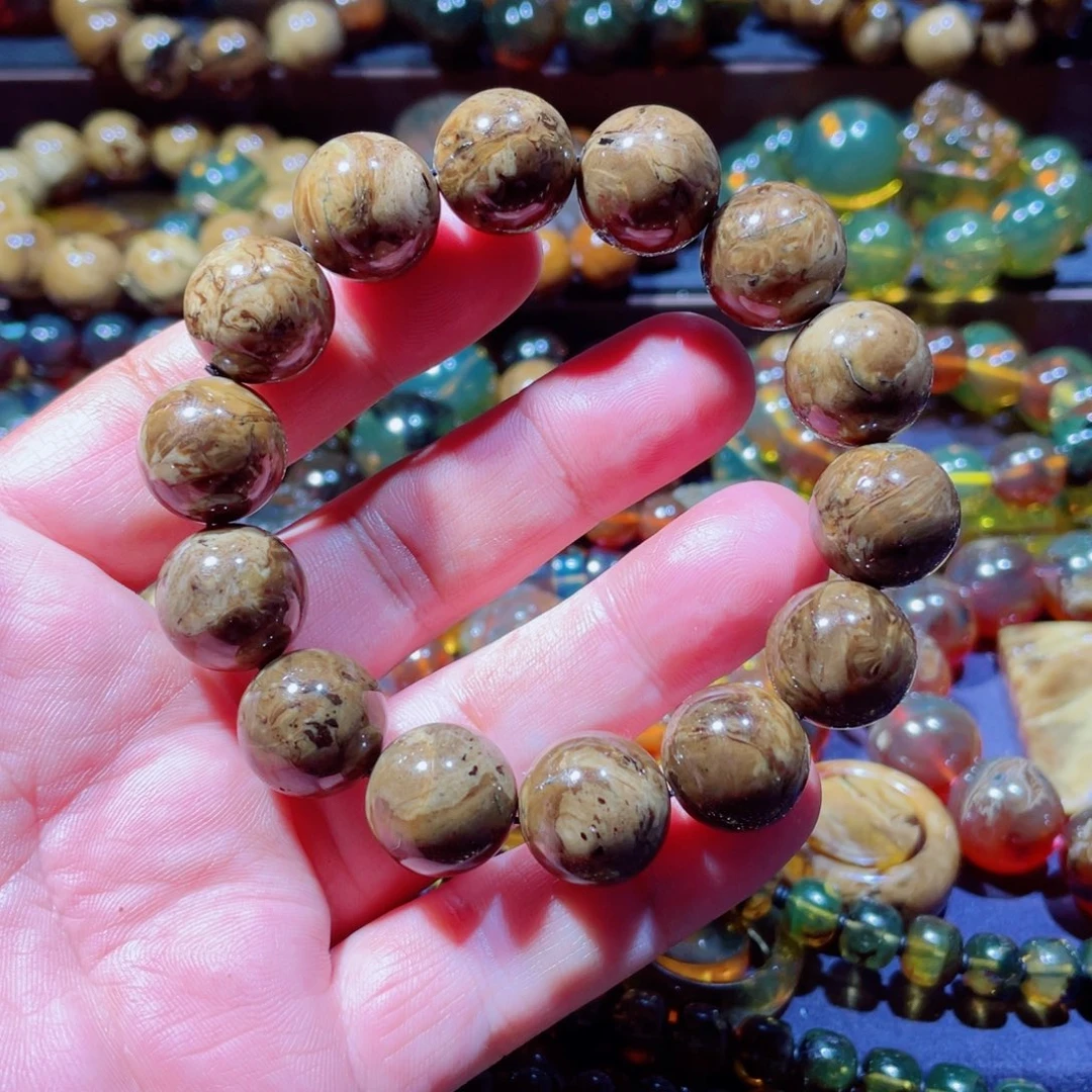 未镶嵌项链琥珀天然