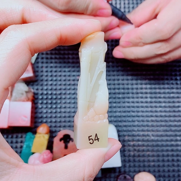 一***…寿山石现场直播手工制作