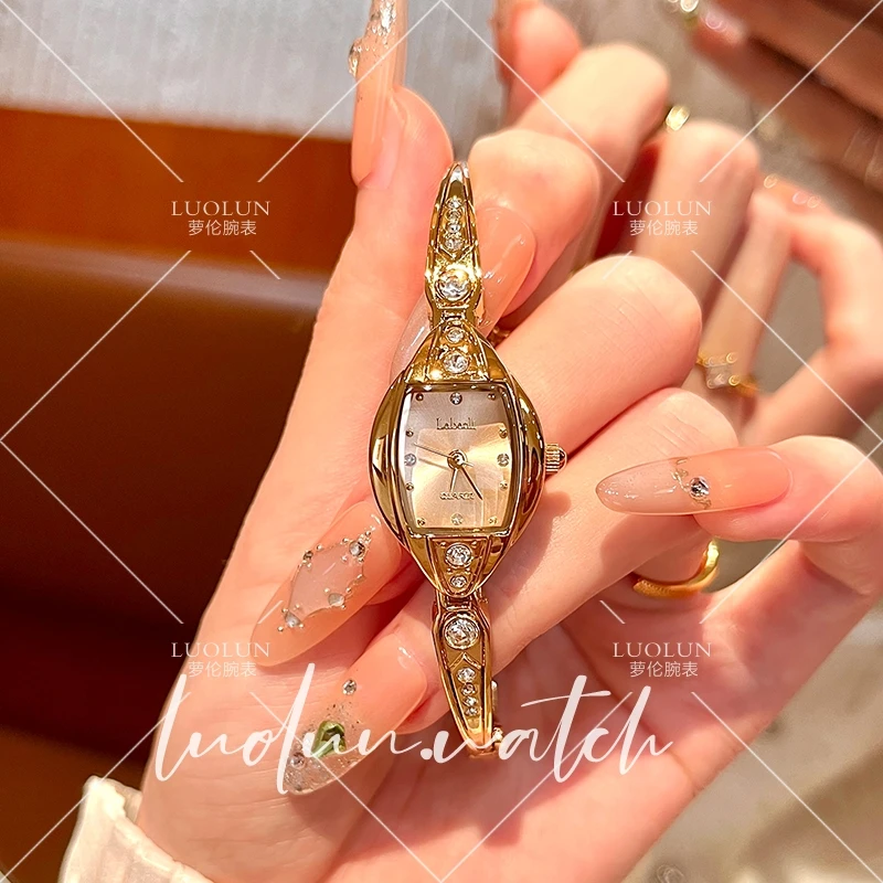 【萝伦】精致百搭个性钢带手表气质时尚潮流洋气女表腕表 643