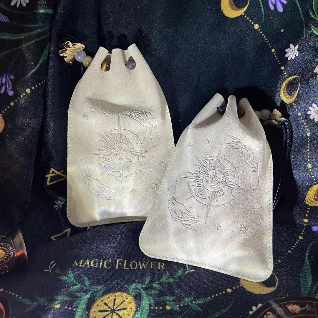 妙妙原创【魔女牛皮牌袋】二层牛皮水晶牌袋（可会员积分专换）