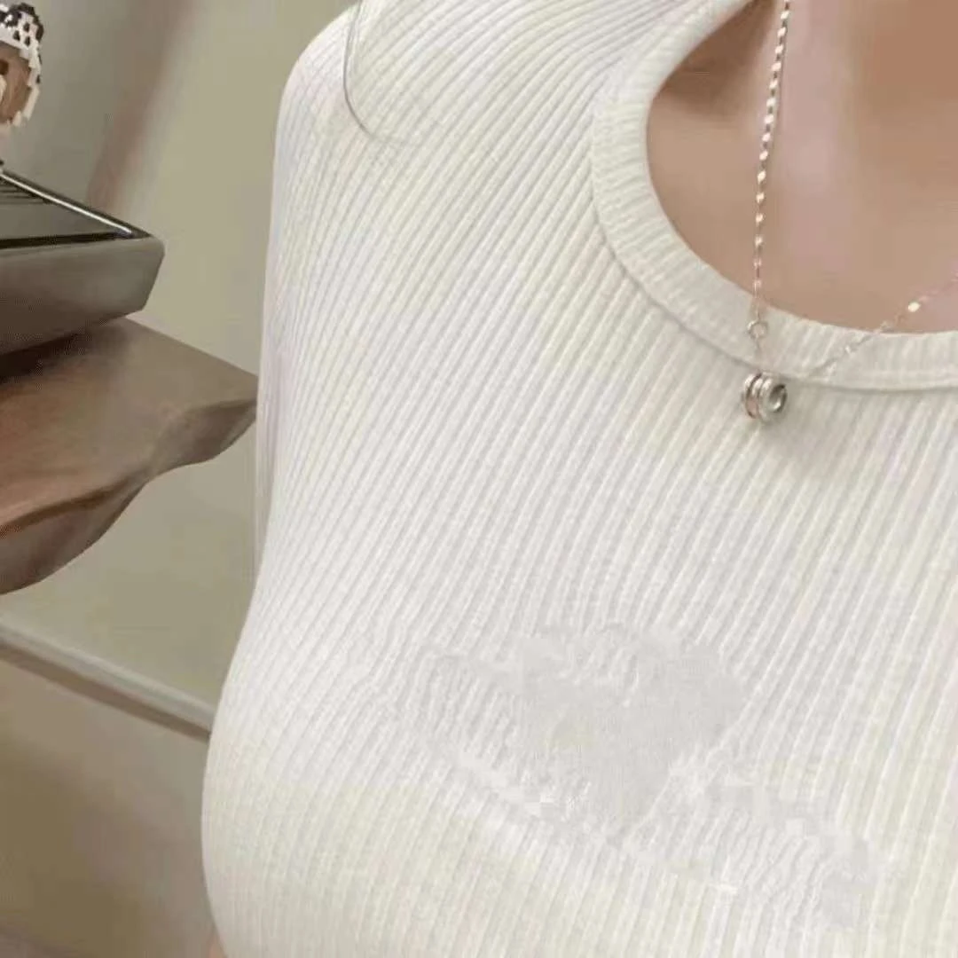 虎儿 3-8201 刺绣针织打底衫