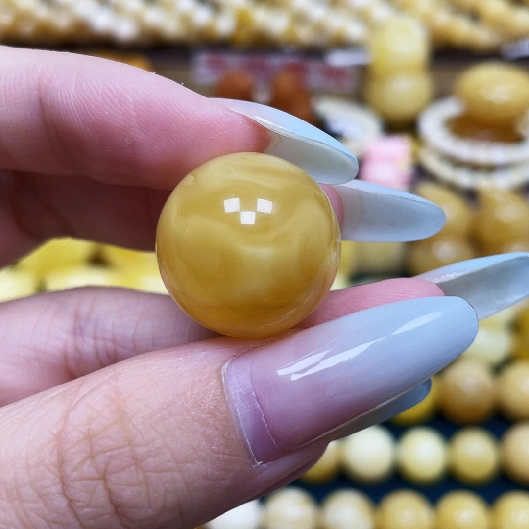 未镶嵌琥珀珠宝奇石20.8mm