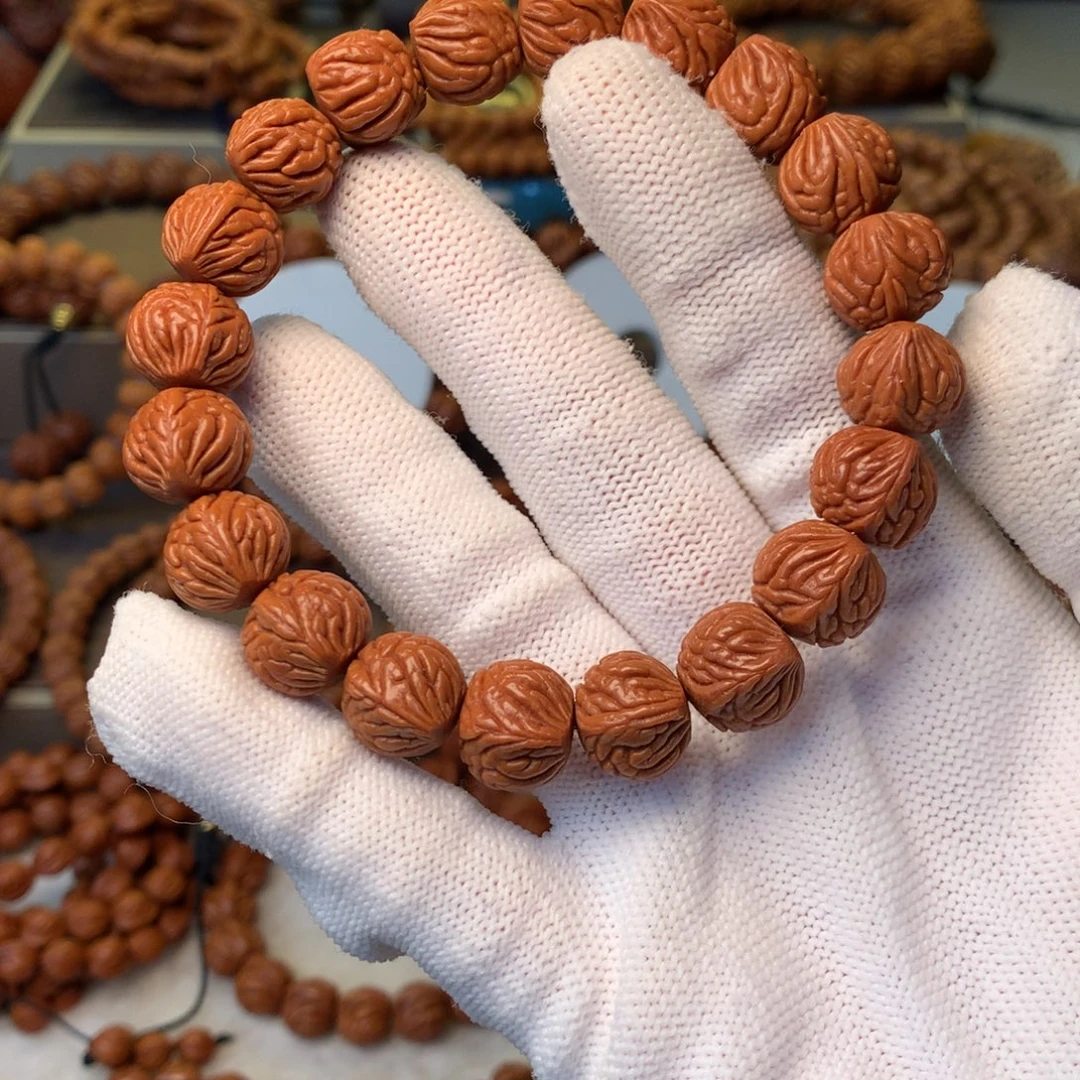 星****手串桃核秦岭龙纹