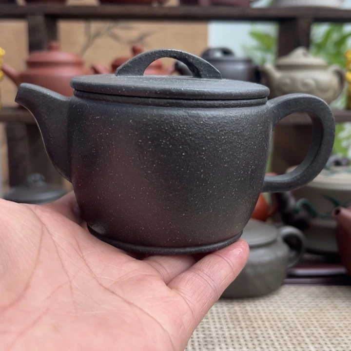 茶壶紫砂宜兴原矿紫砂半手石瓢260CC