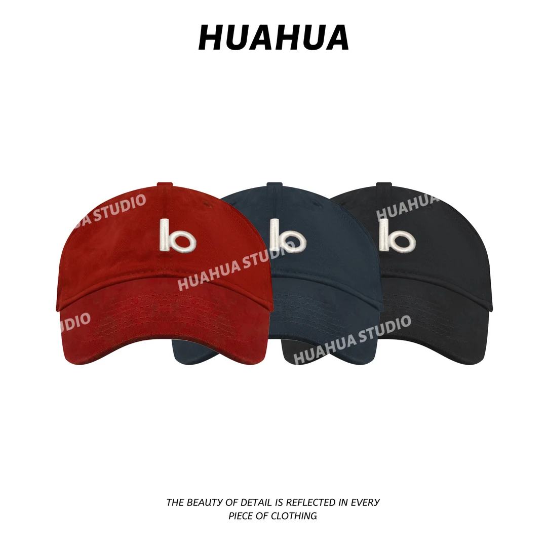 【花花】lo棒球帽~刺绣字母时尚百搭显脸小遮阳棒球帽