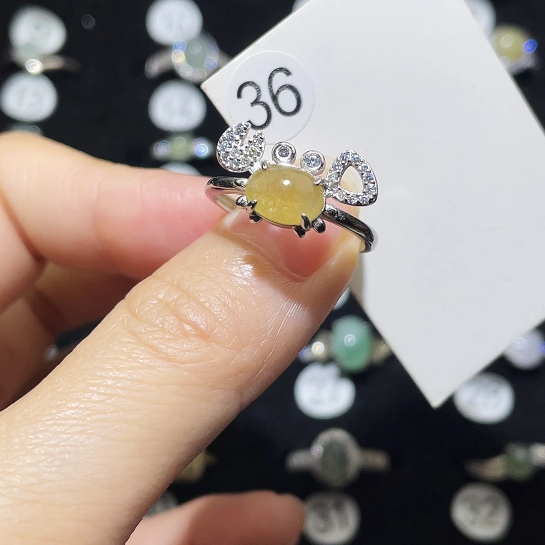 翡翠未镶嵌戒指戒指