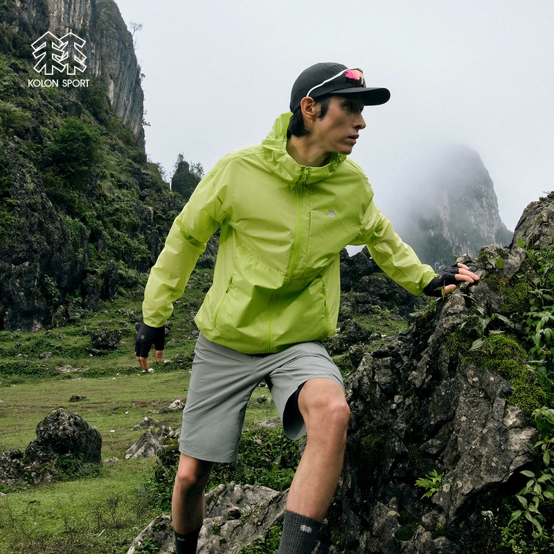 KOLON SPORT可隆户外皮肤衣男士防泼水耐磨超轻薄外套