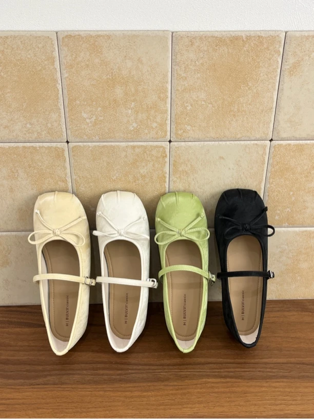 5881-3复古蝴蝶结玛丽珍鞋单鞋女2025夏季经典气质