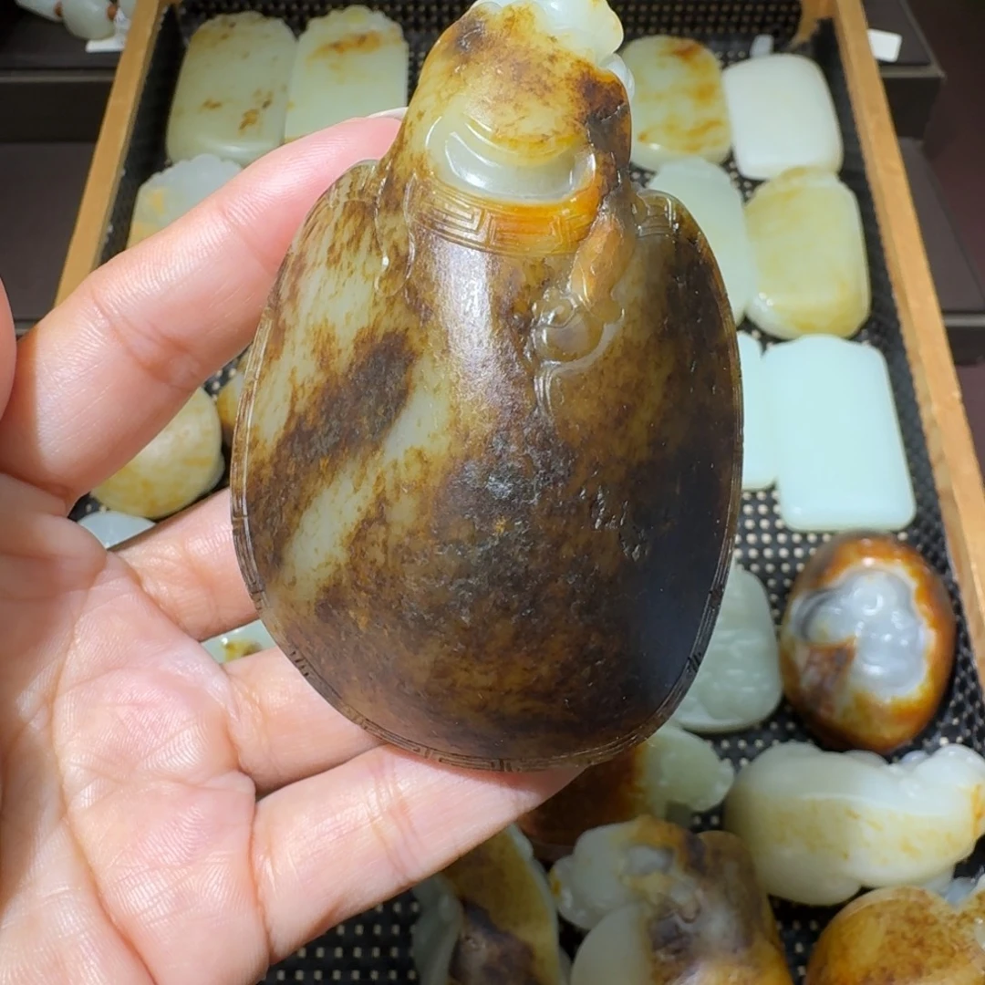 和田玉未镶嵌吊坠(不含链)