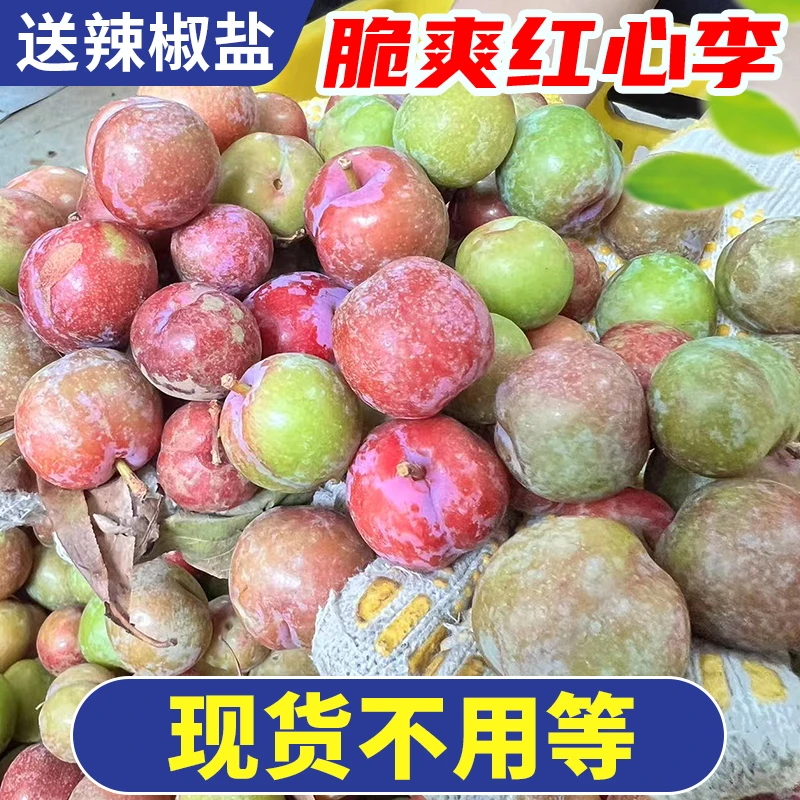 【现货】广东三华李红心李酸涩爽脆李子新鲜当季应季水果早红心李子