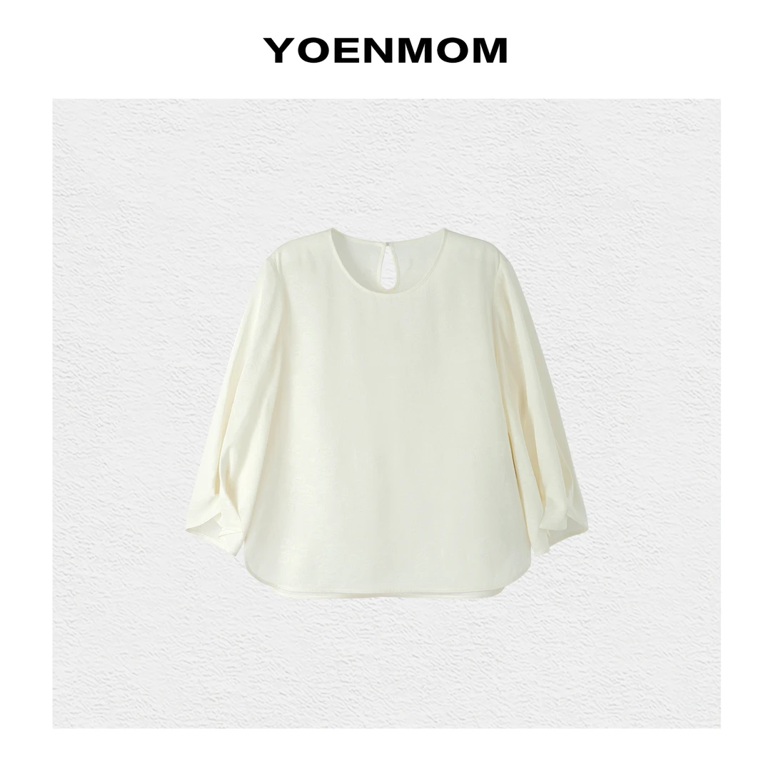 YOENMOM·蝴蝶翩翩·100桑蚕丝四经绞罗古法炒色非遗大漆扣国风上衣