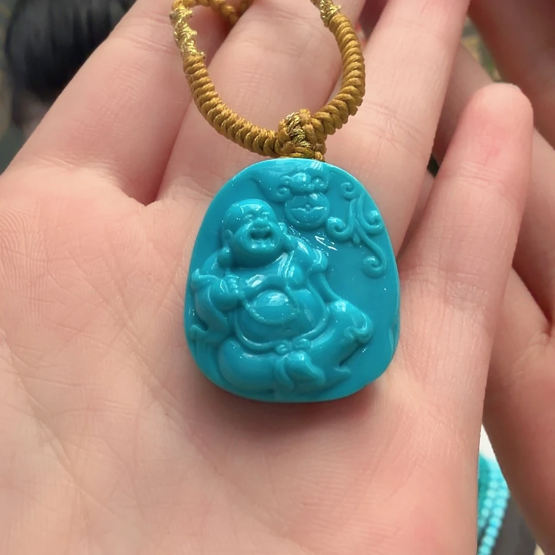 绿松石未镶嵌颈饰